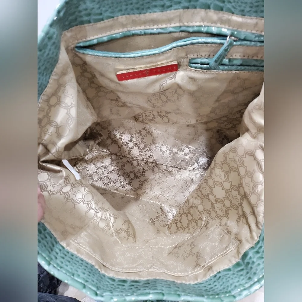 Ivanka Trump Croc Simulated Leather Tote - Picture 12 of 14